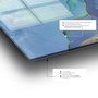 Wallity Cuadro Decorativo de Vidrio Templado Multicolor 70 x 100 cm